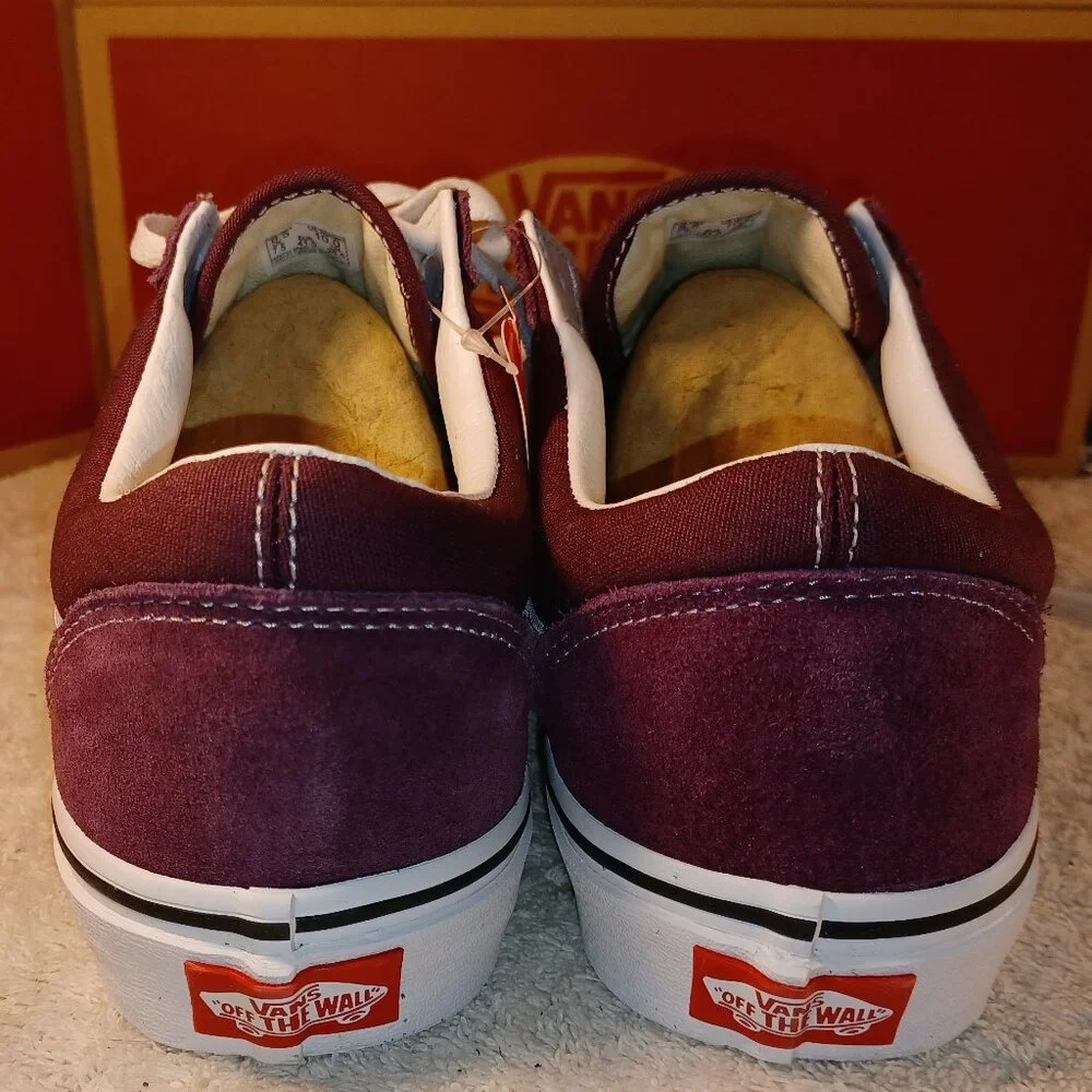 Vans Men's 8/Women's 9.5 Old Skool Dark Purple Canvas/Suede